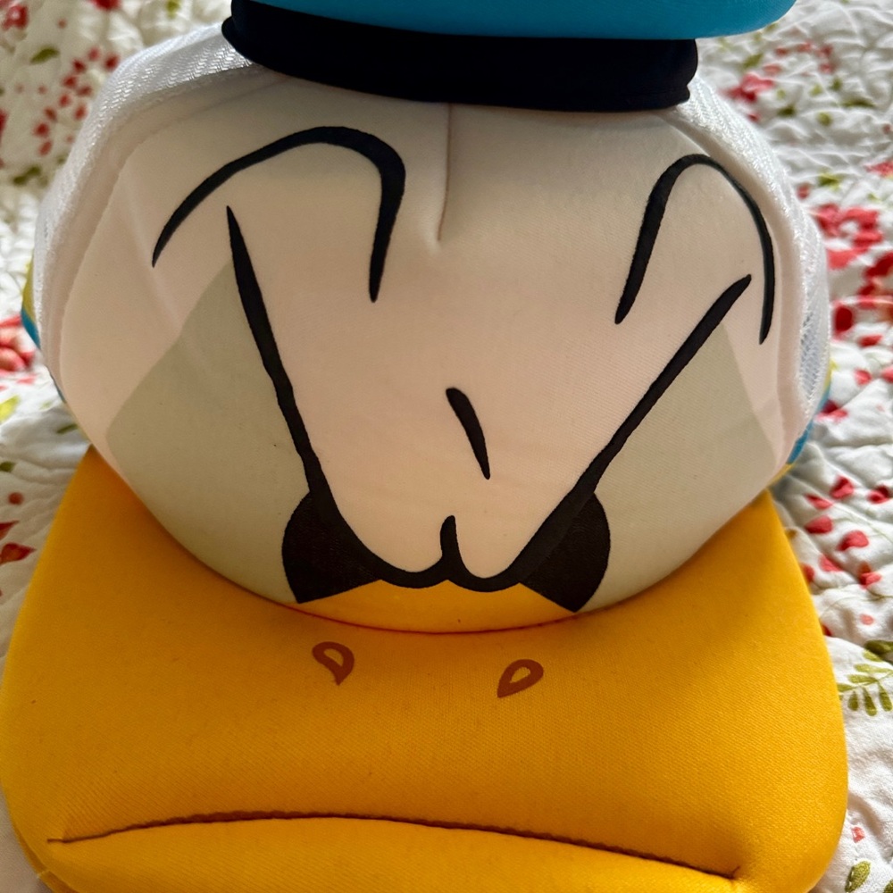Donald Duck Themed Hat with Yellow Bill